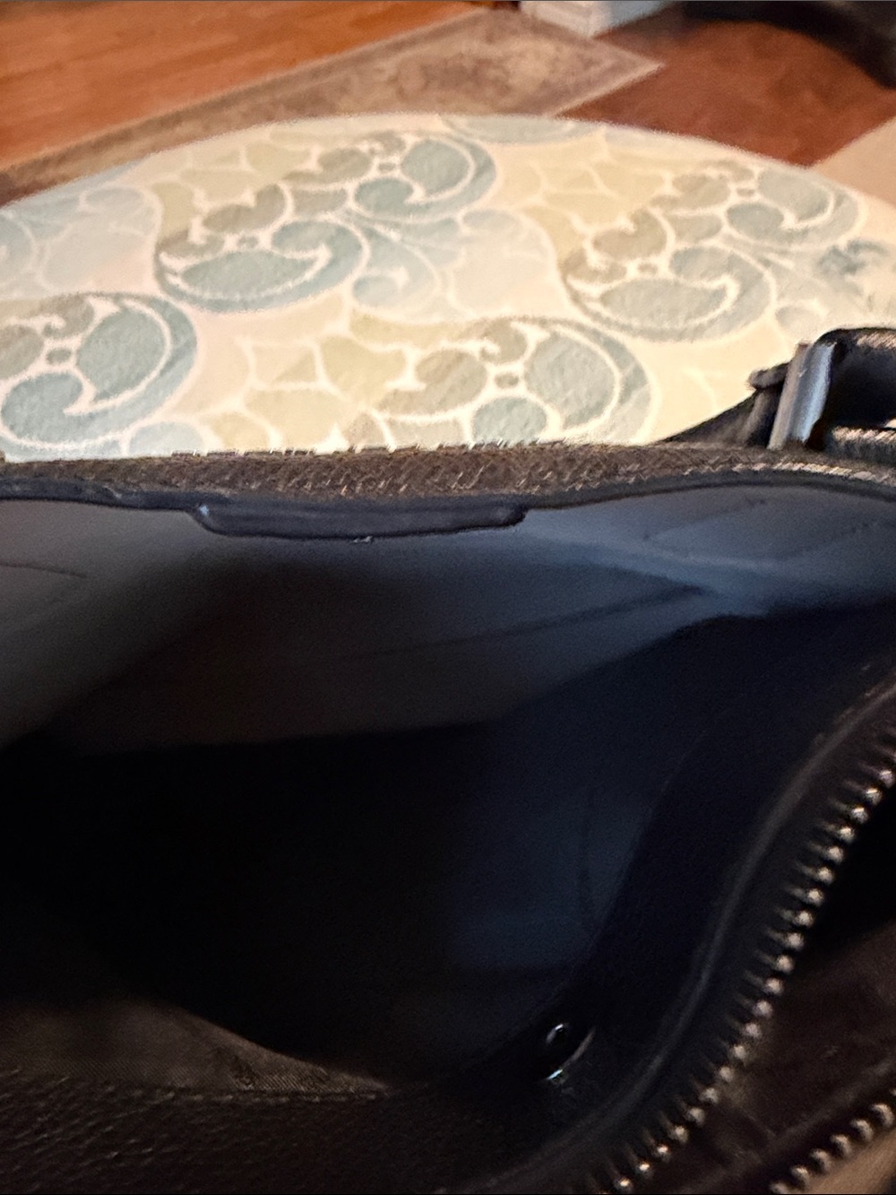 Michael Kors Black Pebbled Leather Dome Satchel with Crossbody Strap - Picture 5 of 5